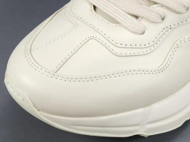 Gucci Screener White Red Chunky Sole Oversized Logo Print Lifestyle Sneakers 8