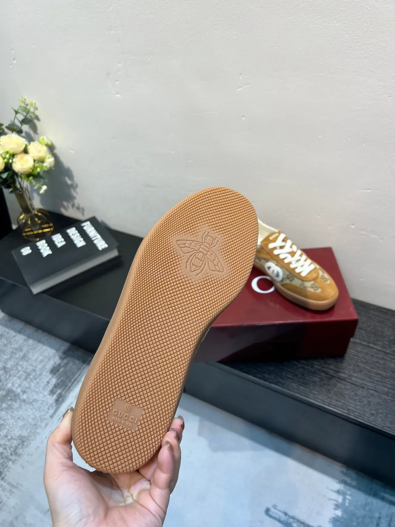 Gucci Tennis 1977 Beige and Tan GG Monogram Lifestyle Sneakers 8