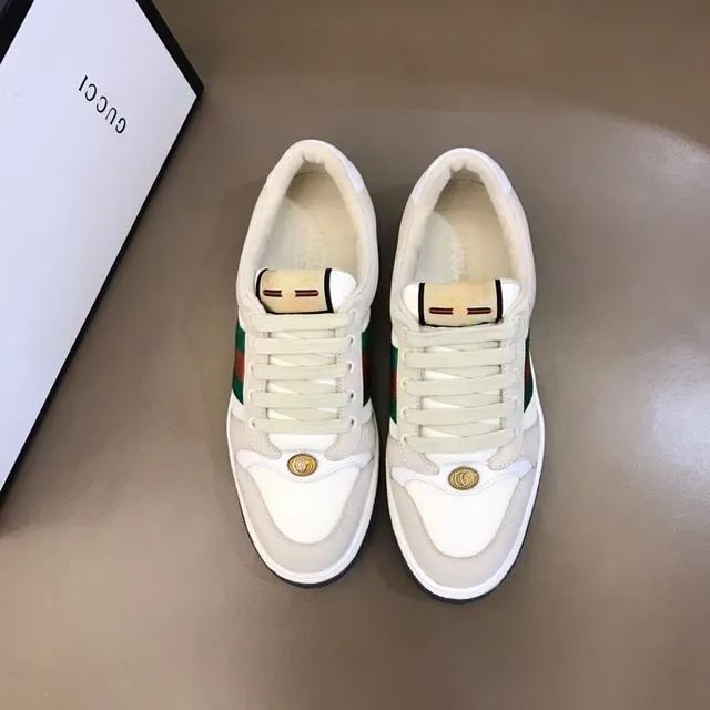 Gucci Tennis 1977 Beige Green Orange Web Stripe Lifestyle Sneakers 2