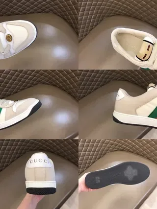 Gucci Tennis 1977 Beige Green Orange Web Stripe Lifestyle Sneakers 6