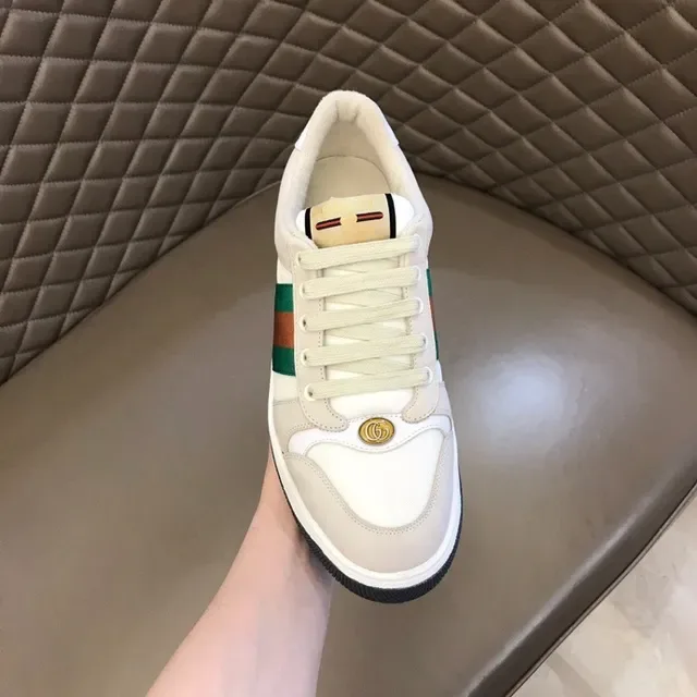 Gucci Tennis 1977 Beige Green Orange Web Stripe Lifestyle Sneakers 7