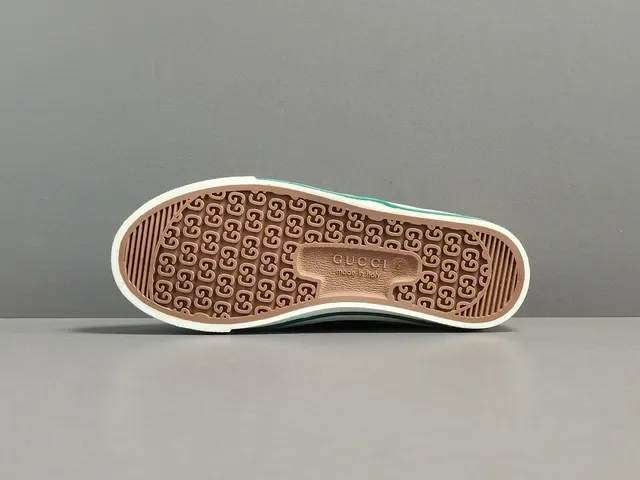 Gucci Tennis 1977 Beige Vert Rouge Web Monogram Lifestyle Sneakers 18