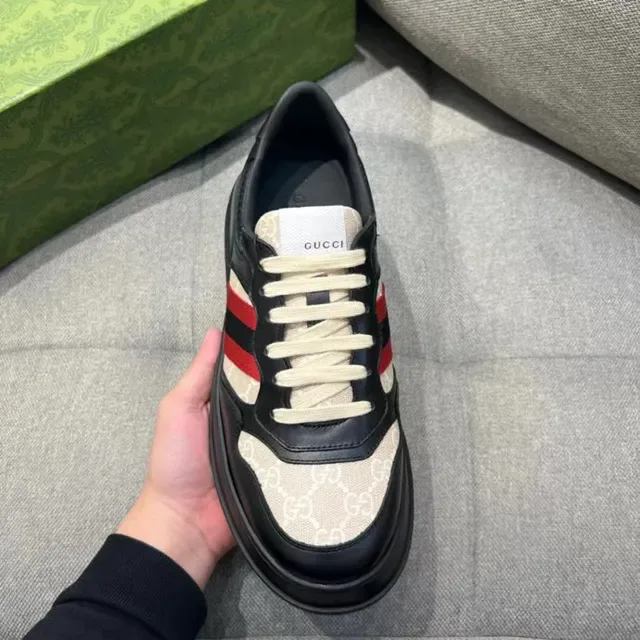 Gucci Tennis 1977 Black Beige Red Green Web Lifestyle Sneakers 2