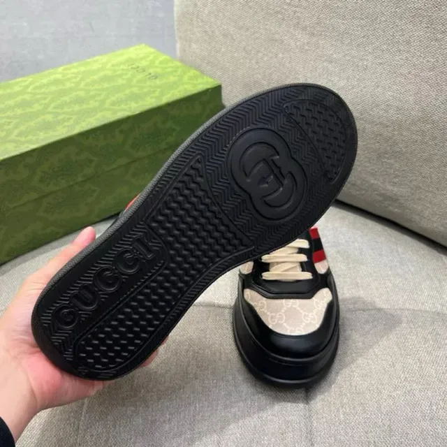 Gucci Tennis 1977 Black Beige Red Green Web Lifestyle Sneakers 5
