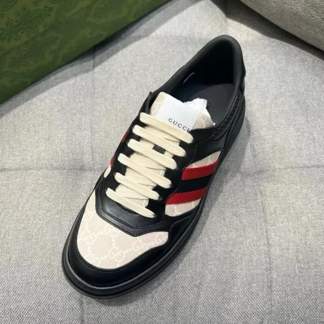 Gucci Tennis 1977 Black Beige Red Green Web Lifestyle Sneakers 9