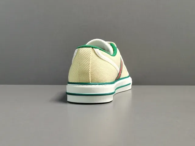 Gucci Tennis 1977 Cream Canvas Web Stripe Lifestyle Sneakers 14