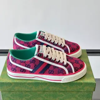 Gucci Tennis 1977 Monogram Canvas Web Stripe Lifestyle Sneakers