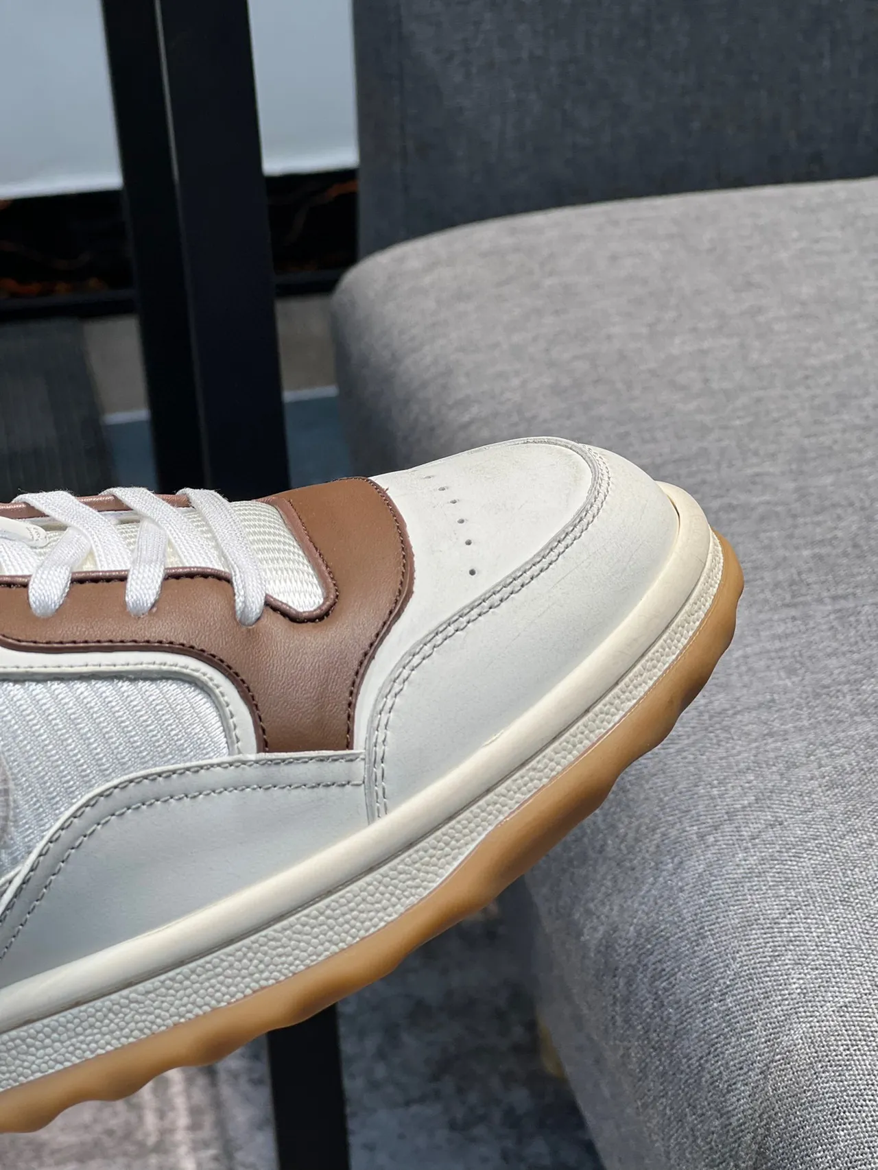 Gucci Tennis 1977 Off-White and Brown Lifestyle Sneakers 3