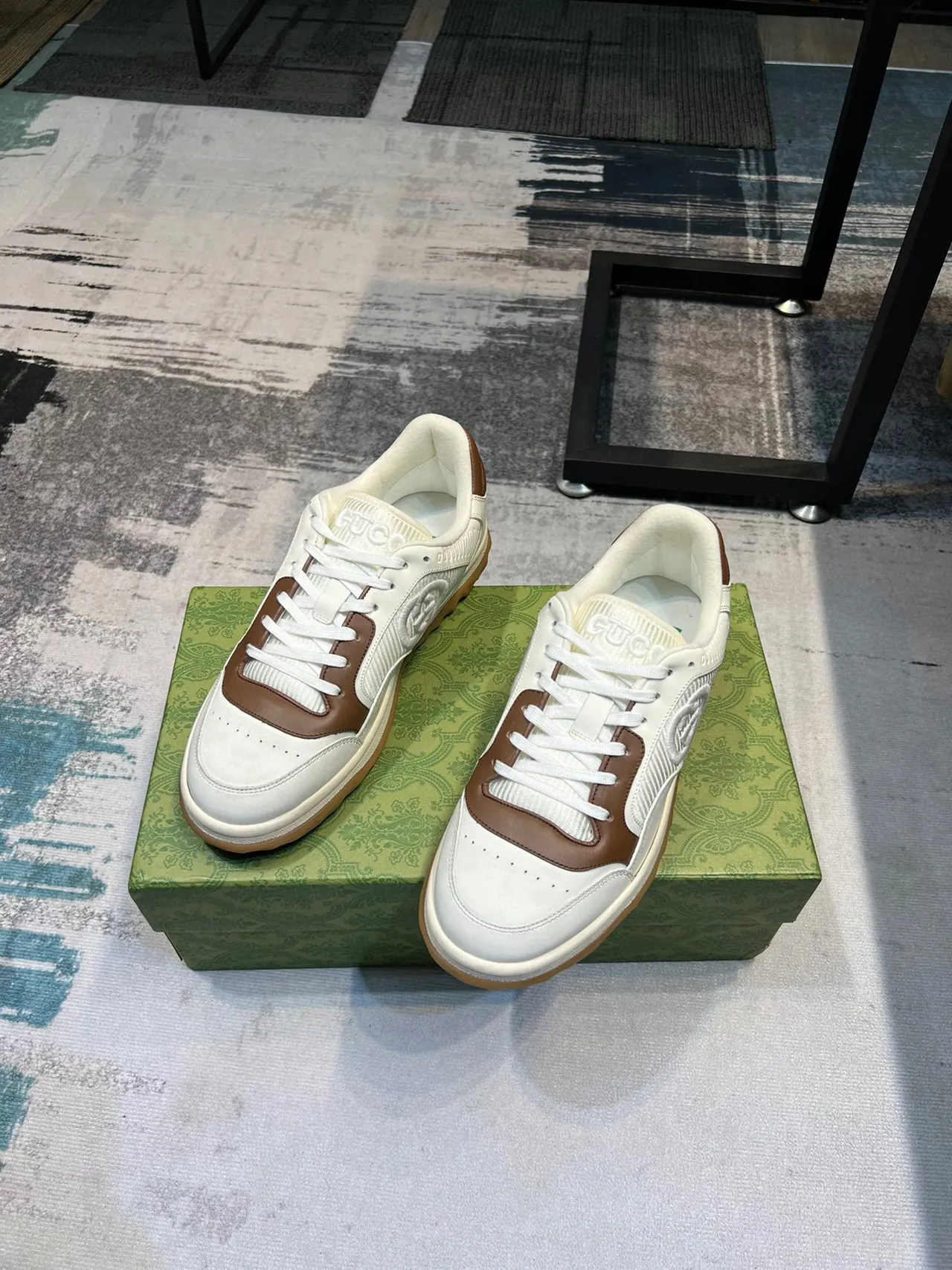 Gucci Tennis 1977 Off-White and Brown Lifestyle Sneakers 5