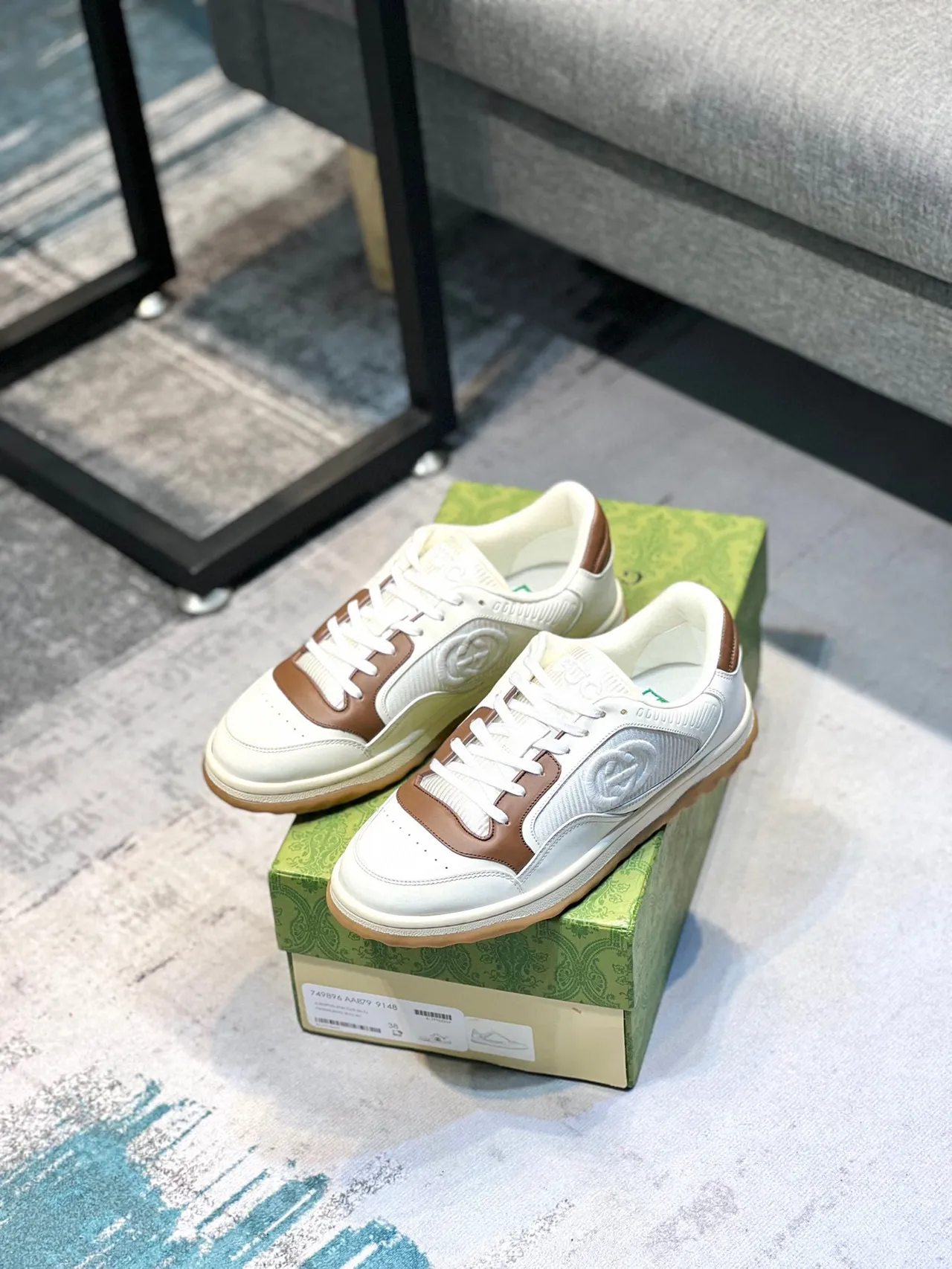 Gucci Tennis 1977 Off-White and Brown Lifestyle Sneakers 7