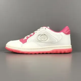 Gucci Tennis 1977 White and Pink Lifestyle Sneakers