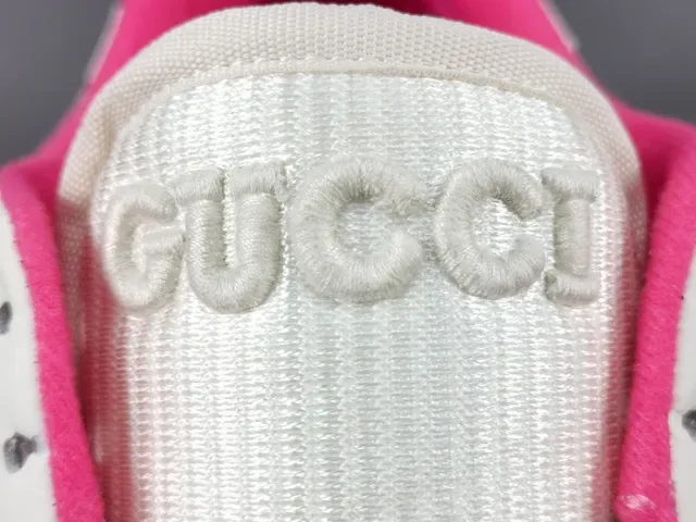 Gucci Tennis 1977 White and Pink Lifestyle Sneakers 5