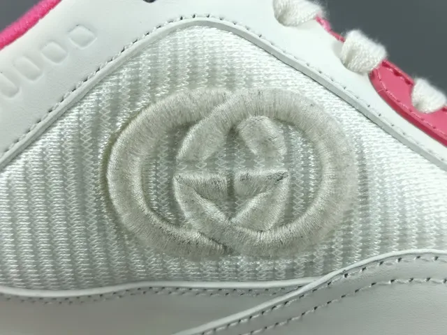 Gucci Tennis 1977 White and Pink Lifestyle Sneakers 6