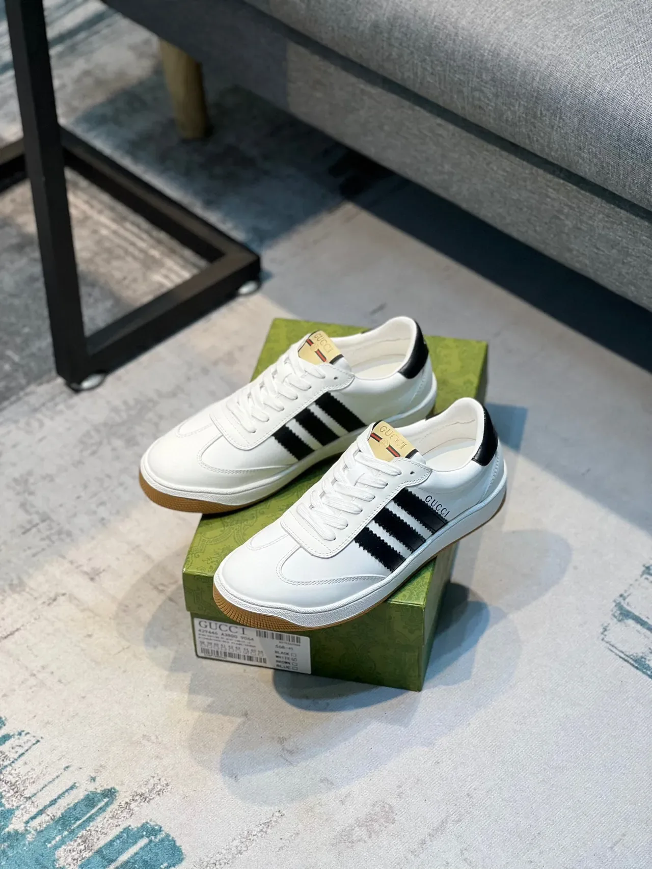 Gucci Tennis 1977 White Black Gum Lifestyle Sneakers 6