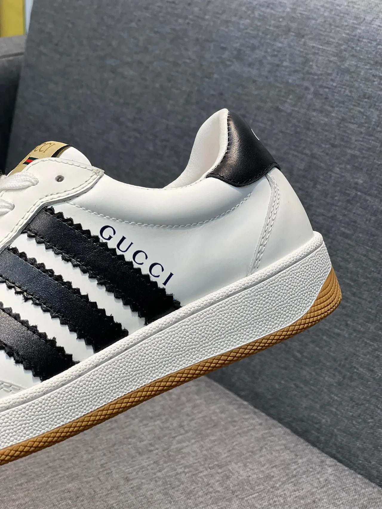 Gucci Tennis 1977 White Black Gum Lifestyle Sneakers 8