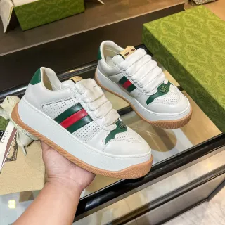 Gucci Tennis 1977 White Green Red Web Lifestyle Sneakers