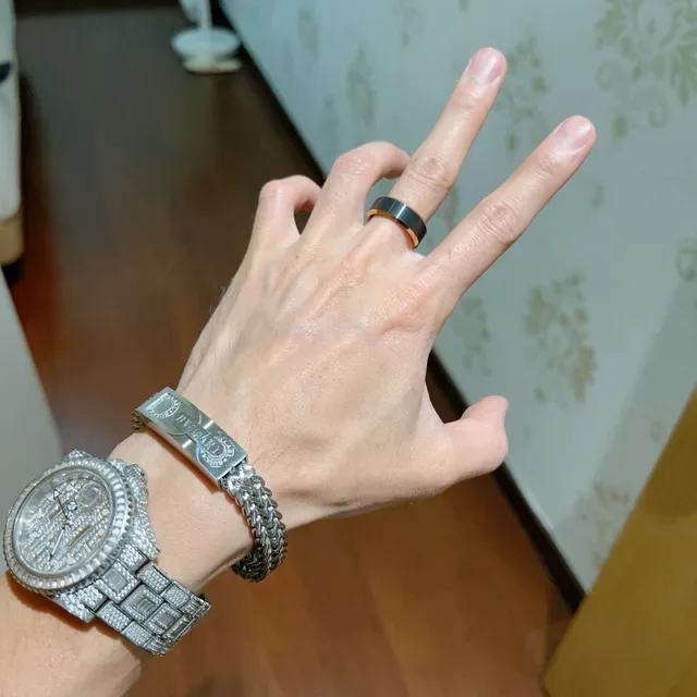 Gucci Two-Tone Polished Wide Band Ring 6