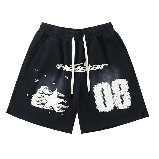 Hellstar Black White Graphic-Print Oversized Fit Tracksuit 3