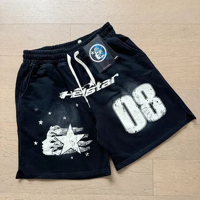 Hellstar Black White Graphic-Print Oversized Fit Tracksuit 9