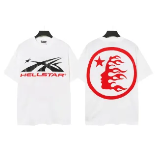 Hellstar डबल-साइड ग्राफिक प्रिंट ओवरसाइज टी-शर्ट