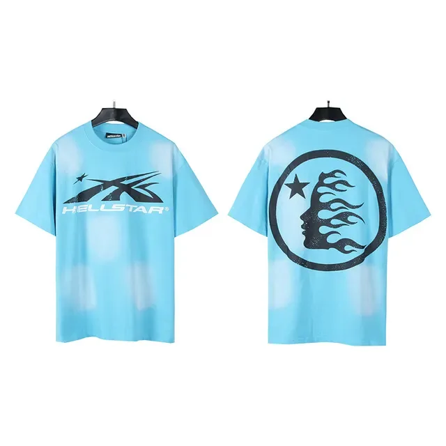 Hellstar Graphic Print Bleach-Dye Oversized T-Shirt 2