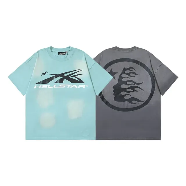 Hellstar Graphic Print Bleach-Dye Oversized T-Shirt 3