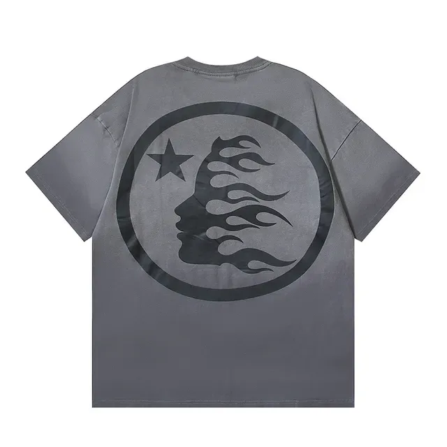 Hellstar Graphic Print Bleach-Dye Oversized T-Shirt 7