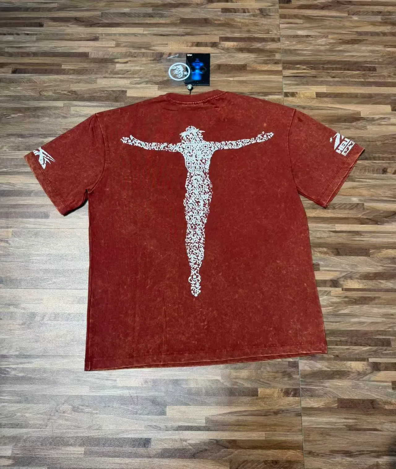 Hellstar Graphic Print Distressed Red T-Shirt 6