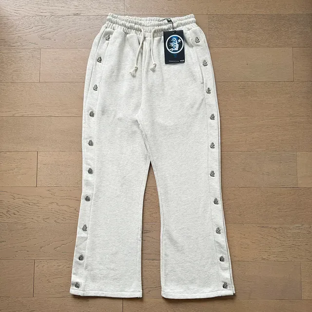 Hellstar ग्राफिक प्रिंट हेदर ग्रे Oversized Tracksuit 7