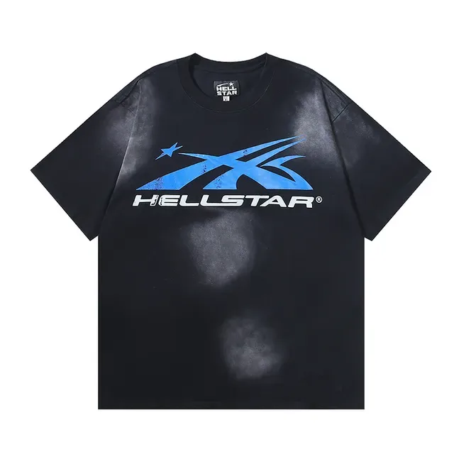 Hellstar ओवरसाइज़्ड ब्लीच-वॉश ग्राफिक प्रिंट टी-शर्ट 2