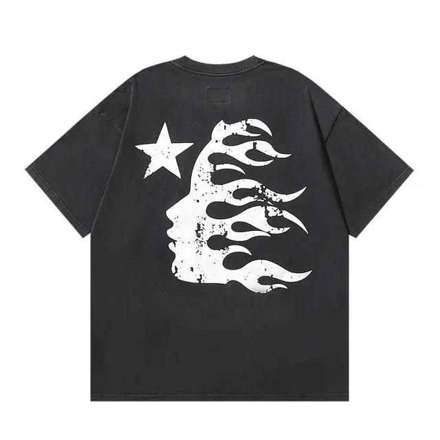 Hellstar Oversized Distressed Graphic Print Black T-Shirt 6