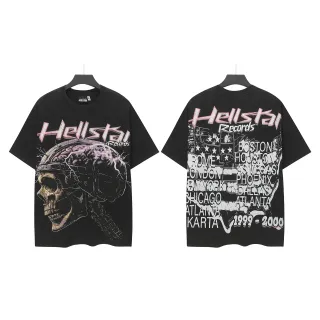 تيشيرت أوفرسايز Hellstar Records بطبعة جمجمة