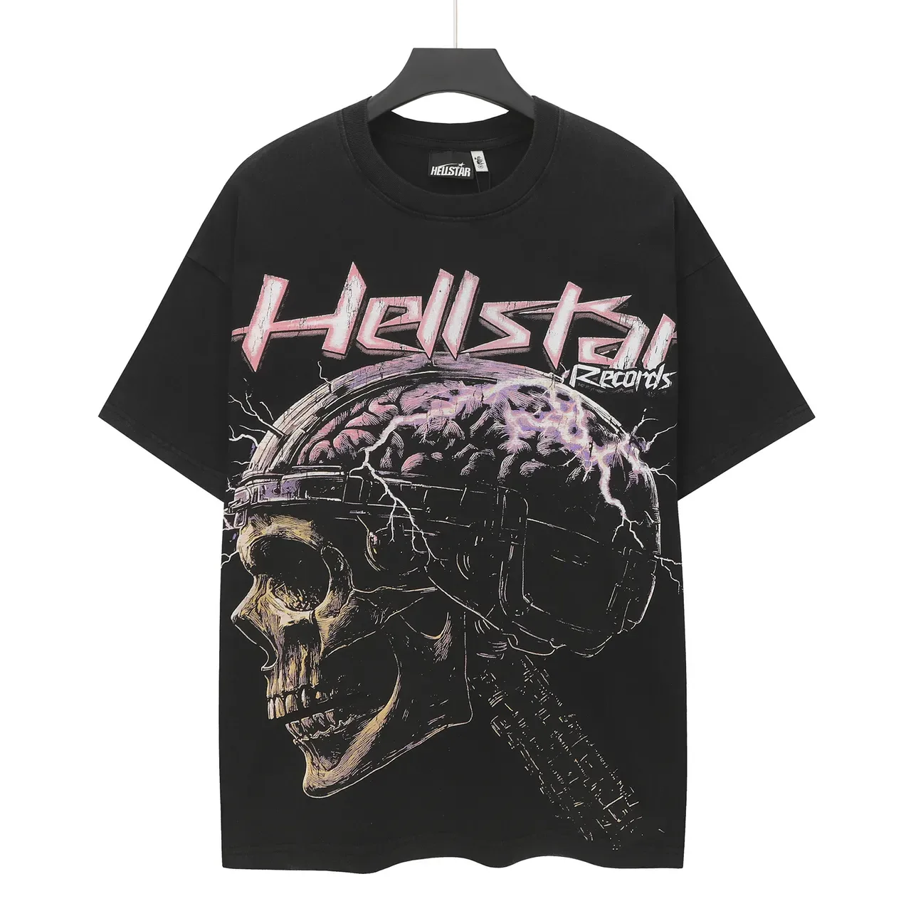 Hellstar Records Skull Graphic Oversized T-Shirt 3