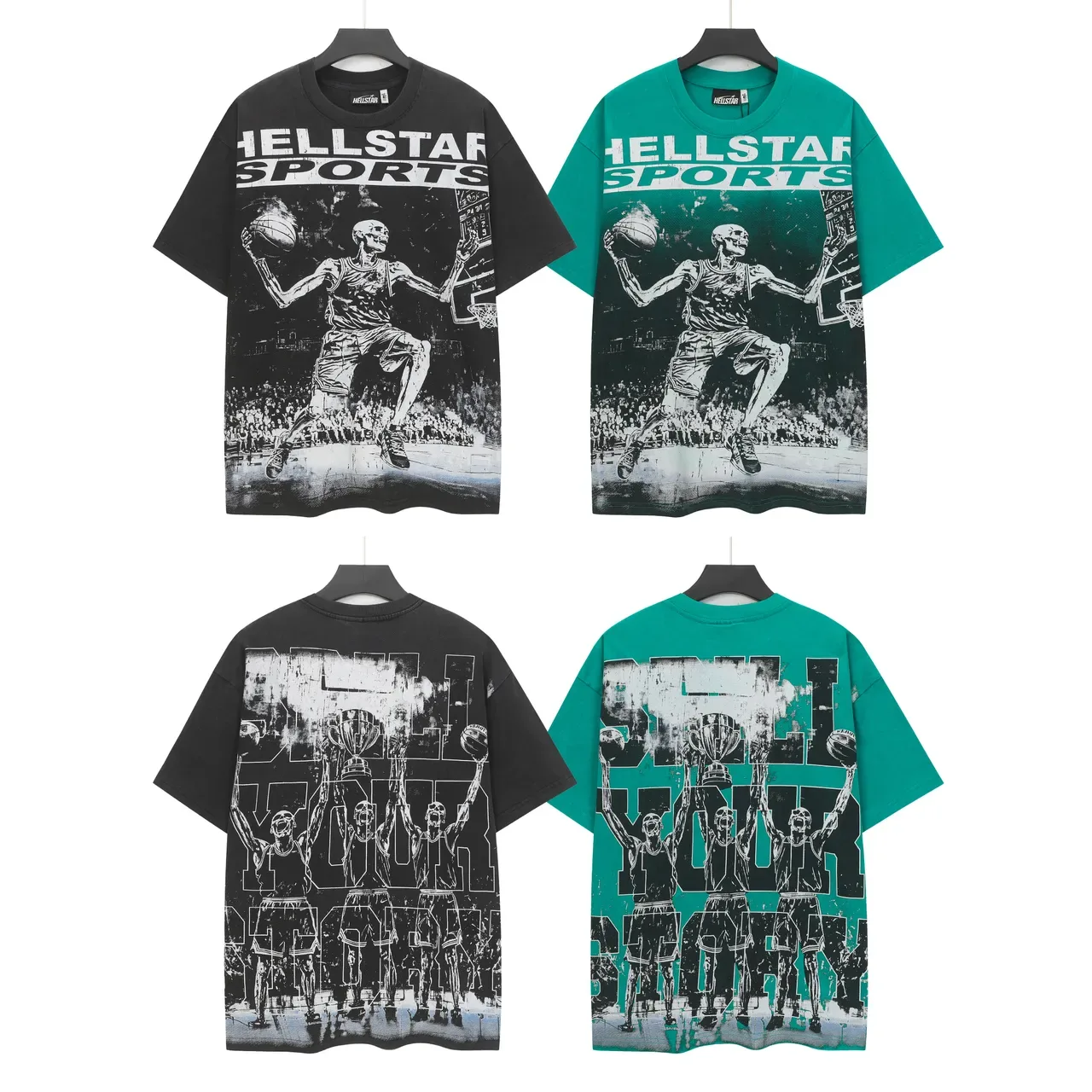 Hellstar Sports Graphic Oversized Black T-Shirt 2