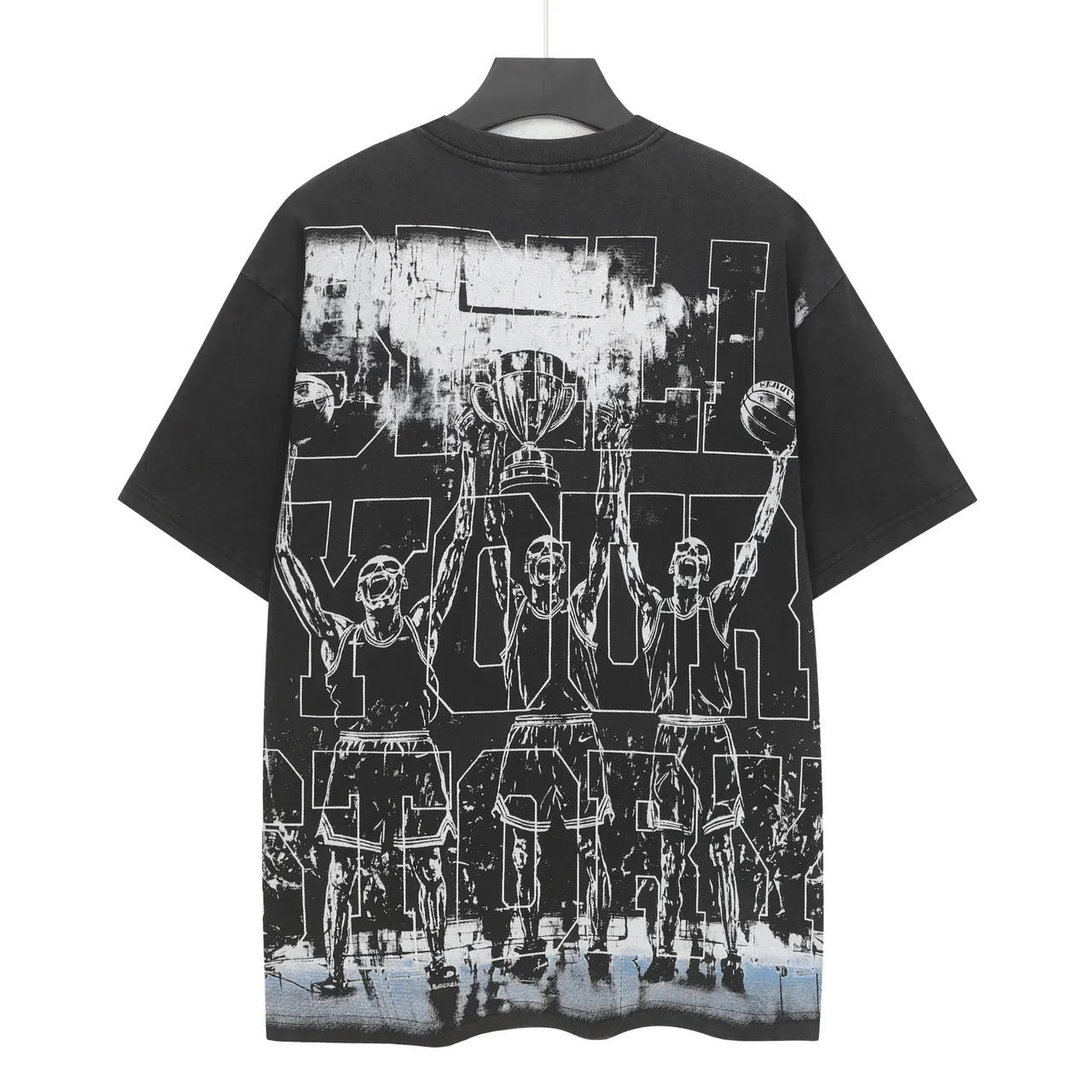 Hellstar Sports Graphic Oversized Black T-Shirt 4