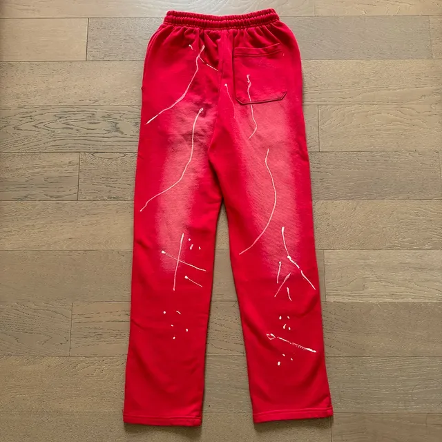 Hellstar STAR Graphic Distressed Red Tracksuit 12