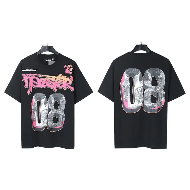 Hellstar White Pink Oversized Fit Graphic Front And Back Print T-Shirt 2