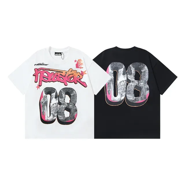 Hellstar White Pink Oversized Fit Graphic Front And Back Print T-Shirt 8