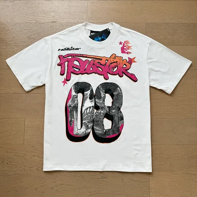 Hellstar White Pink Oversized Fit Graphic Front And Back Print T-Shirt 15