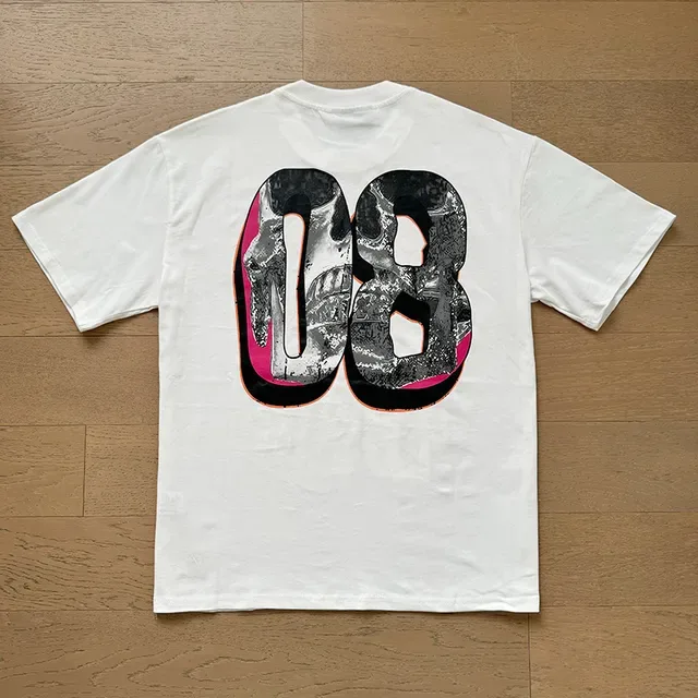 Hellstar White Pink Oversized Fit Graphic Front And Back Print T-Shirt 16