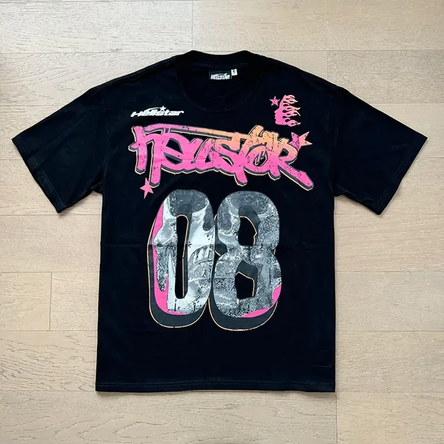 Hellstar White Pink Oversized Fit Graphic Front And Back Print T-Shirt 17