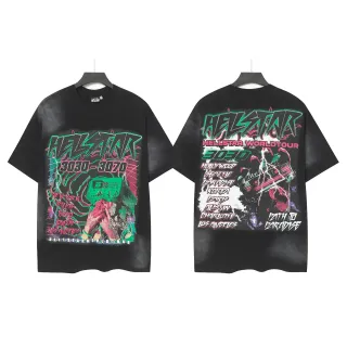 تيشيرت أوفرسايز بطباعة جرافيك Hellstar World Tour 3030–3070