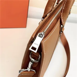 Hermès Black White Structured Leather Perforated H Logo Tote Bag 6