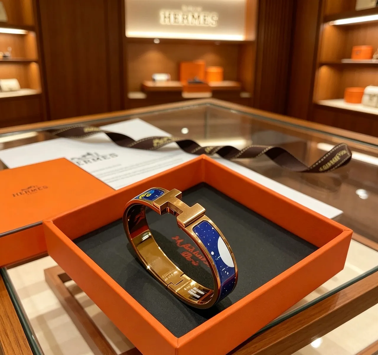Hermès Clic H Rose Azalée Enamel Bracelet 4
