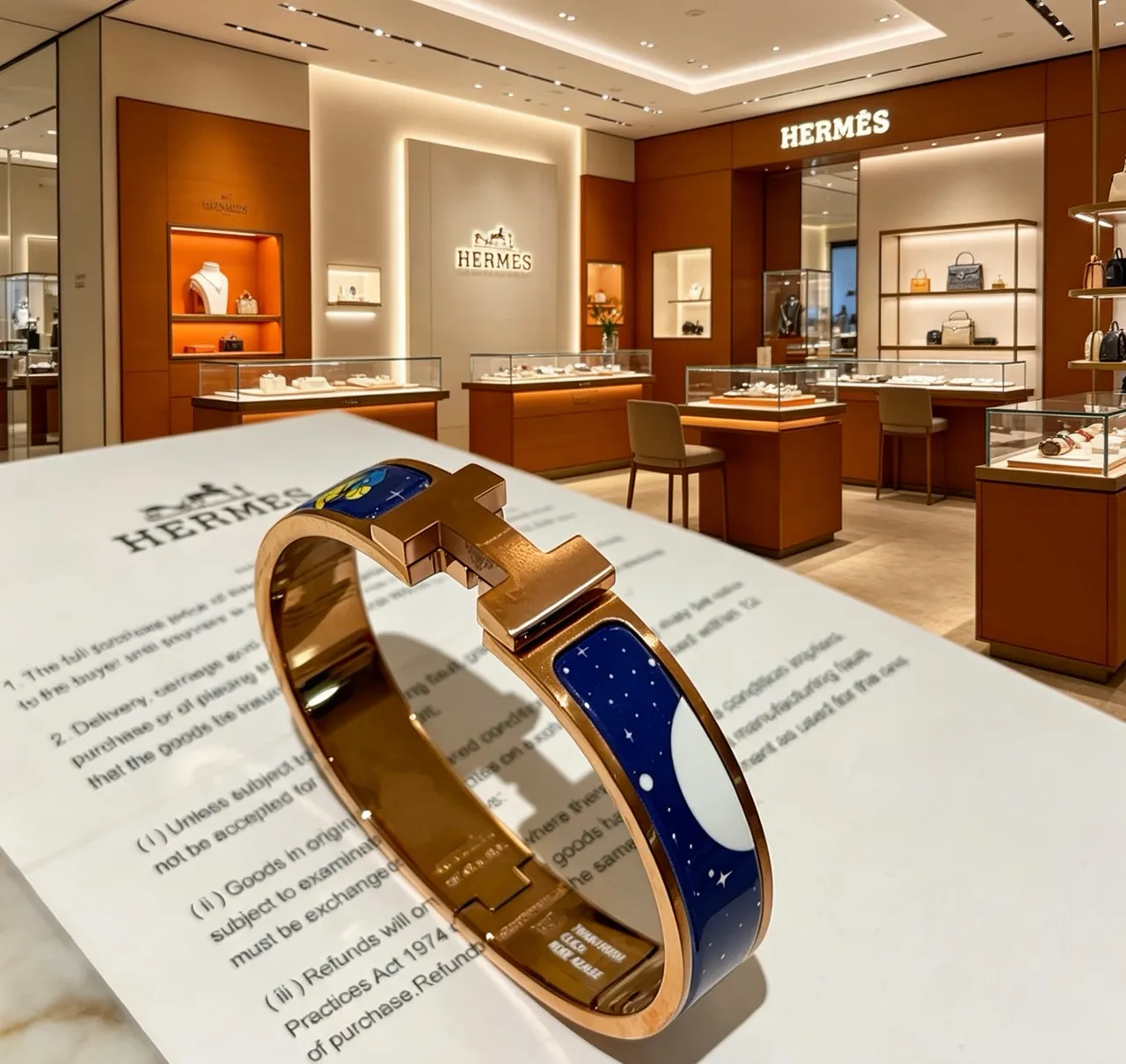 Hermès Clic H Rose Azalée Enamel Bracelet 6