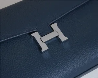 Hermès Constance Brown Beige Pebbled Leather H-Shaped Metal Clasp Messenger Bag 5