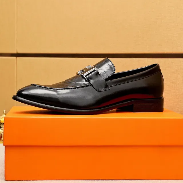 Hermès H-Buckle Loafers Cuir Noir Poli 4
