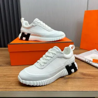 Hermès H-Ride White and Black Lifestyle Sneakers