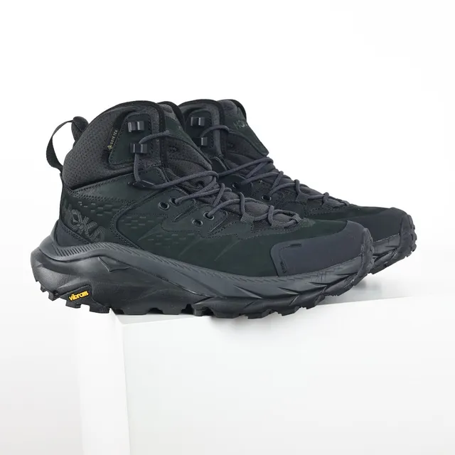 Hoka أحذية تسلق الجبال عالية الارتفاع سوداء مع بطانة GORE-TEX 3