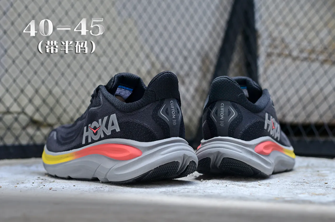 Hoka Tênis de Running Preto e Amarelo com Upper de Knit Ingenieril e Sola de Meio Multicamadas 6